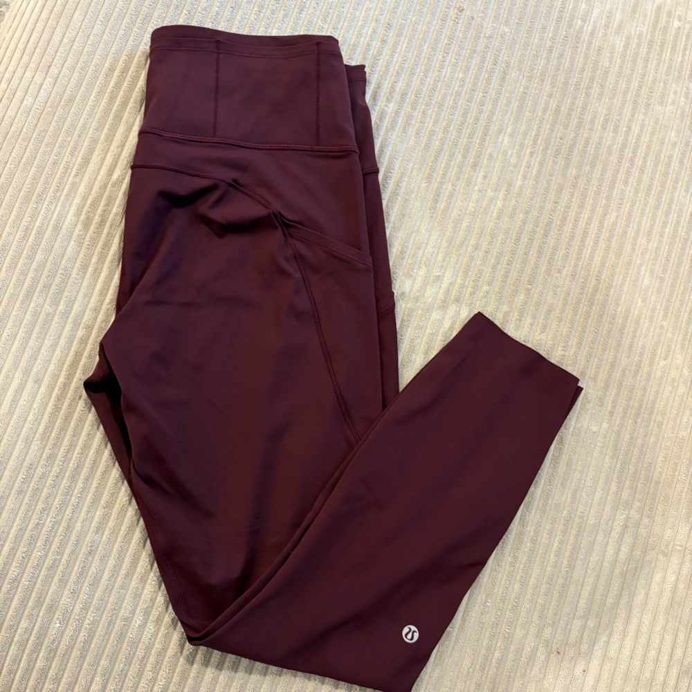 lululemon athletica Burgundy Leggings